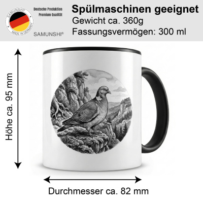 Tasse mit dem Motiv Taube in der Wildnis - Ansicht 2