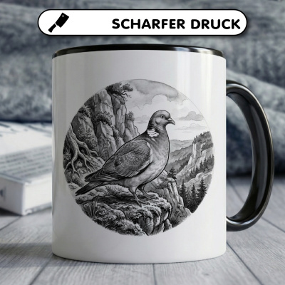 Tasse mit dem Motiv Taube in der Wildnis - Ansicht 5