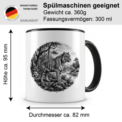 Tasse mit dem Motiv Tiger in der Wildnis - Ansicht 2
