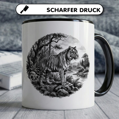 Tasse mit dem Motiv Tiger in der Wildnis - Ansicht 5