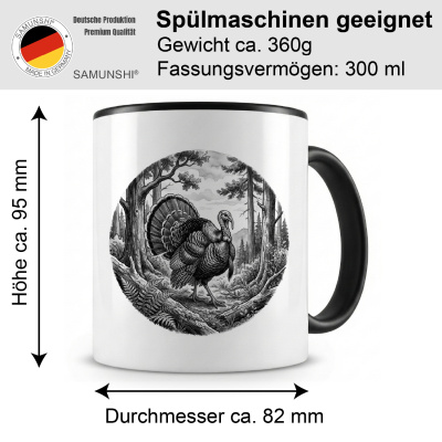 Tasse mit dem Motiv Truthahn in der Wildnis - Ansicht 2