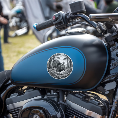 Truthahn in der Wildnis Aufkleber Bunt - Ansicht 8