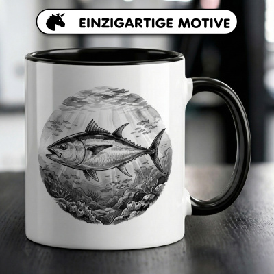 Tasse mit dem Motiv Thunfisch in der Wildnis - Ansicht 3
