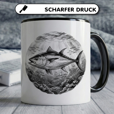 Tasse mit dem Motiv Thunfisch in der Wildnis - Ansicht 5