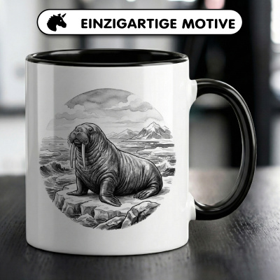 Tasse mit dem Motiv Walross in der Wildnis - Ansicht 3