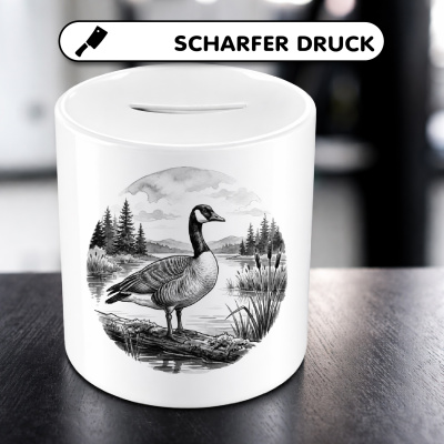 Spardose mit dem Motiv Wilde Gans in der Wildnis - Ansicht 5