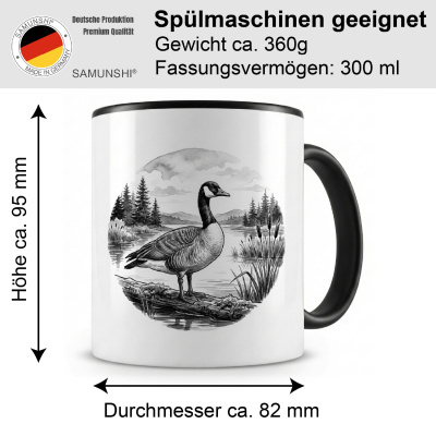 Tasse mit dem Motiv Wilde Gans in der Wildnis - Ansicht 2