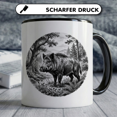 Tasse mit dem Motiv Wildschwein in der Wildnis - Ansicht 5