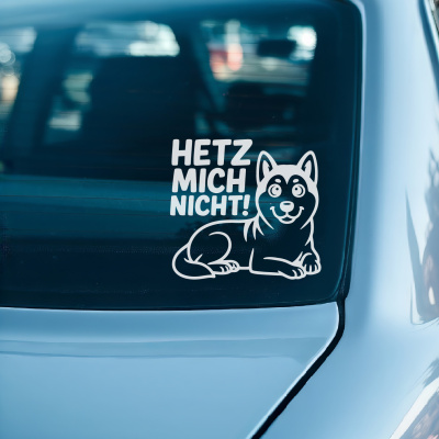 Akita Hetz mich nicht! Aufkleber - Ansicht 3