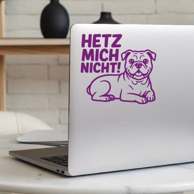 American Bulldog Hetz mich nicht! Aufkleber - Ansicht 5