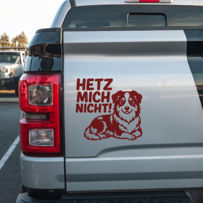 Australian Shepherd Hetz mich nicht! Aufkleber - Ansicht 2