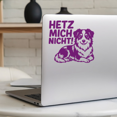 Australian Shepherd Hetz mich nicht! Aufkleber - Ansicht 5