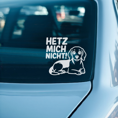 Beagle Hetz mich nicht! Aufkleber - Ansicht 3