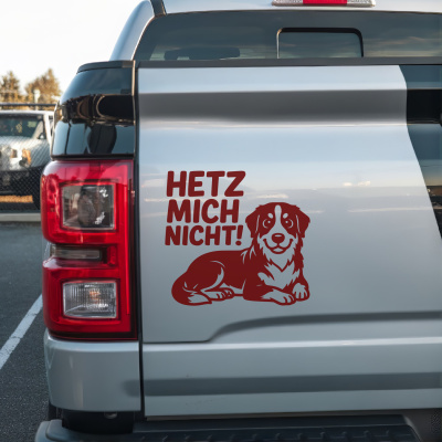 Berner Sennenhund Hetz mich nicht! Aufkleber - Ansicht 2