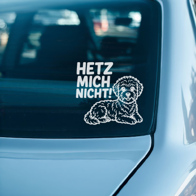 Bolonka Zwetna Hetz mich nicht! Aufkleber - Ansicht 3