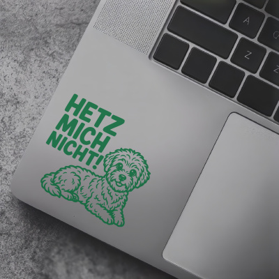 Bolonka Zwetna Hetz mich nicht! Aufkleber - Ansicht 7