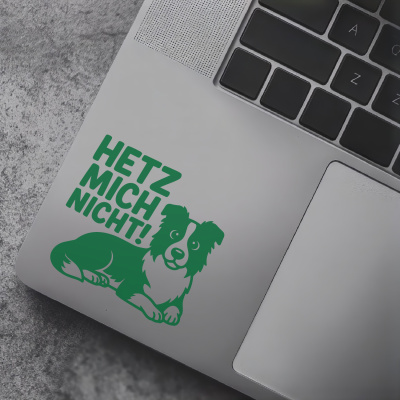 Border Collie Hetz mich nicht! Aufkleber - Ansicht 7