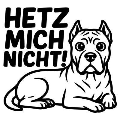 Cane Corso Hetz mich nicht! Aufkleber