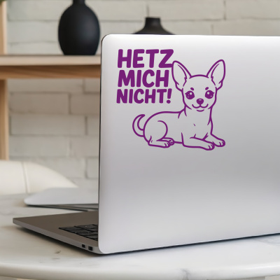 Chihuahua Hetz mich nicht! Aufkleber - Ansicht 5