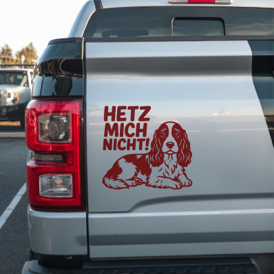 Cocker Spaniel Hetz mich nicht! Aufkleber - Ansicht 2