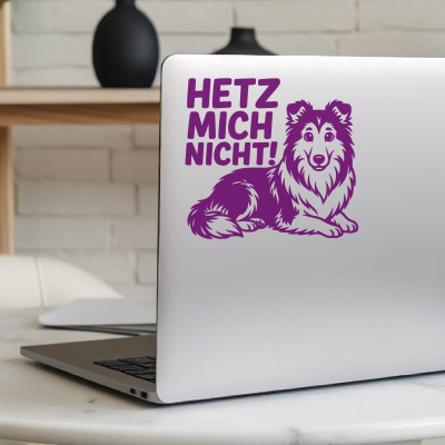 Collie Hetz mich nicht! Aufkleber - Ansicht 5