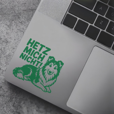 Collie Hetz mich nicht! Aufkleber - Ansicht 7