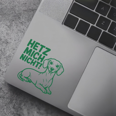 Dackel Hetz mich nicht! Aufkleber - Ansicht 7