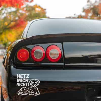 Dalmatiner Hetz mich nicht! Aufkleber - Ansicht 3