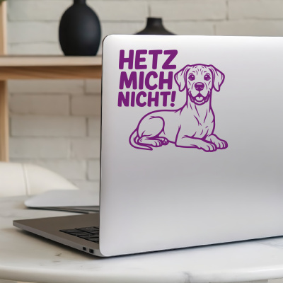 Deutsche Dogge Hetz mich nicht! Aufkleber - Ansicht 5