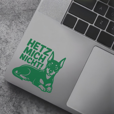 Dobermann Hetz mich nicht! Aufkleber - Ansicht 7