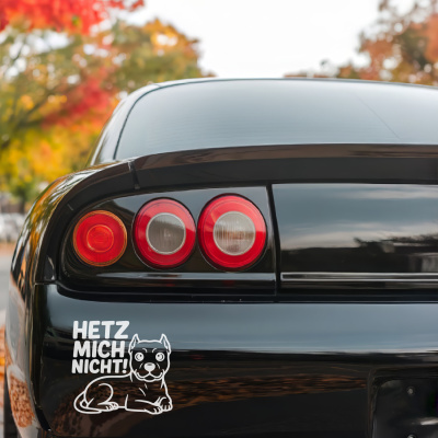 Dogo Argentino Hetz mich nicht! Aufkleber - Ansicht 3