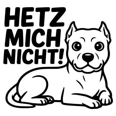 Dogo Argentino Hetz mich nicht! Aufkleber