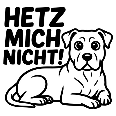 Dogo Canario Hetz mich nicht! Aufkleber