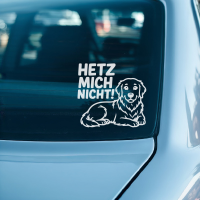 Golden Retriever Hetz mich nicht! Aufkleber - Ansicht 3