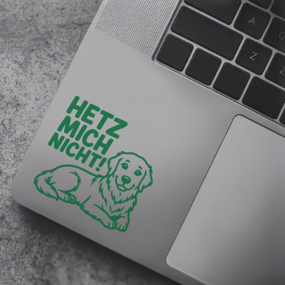 Golden Retriever Hetz mich nicht! Aufkleber - Ansicht 7