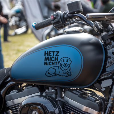 Golden Retriever Hetz mich nicht! Aufkleber - Ansicht 8