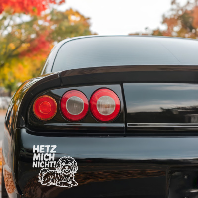 Havaneser Hetz mich nicht! Aufkleber - Ansicht 3