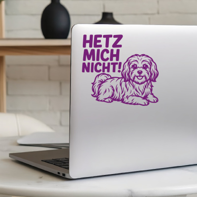 Havaneser Hetz mich nicht! Aufkleber - Ansicht 5
