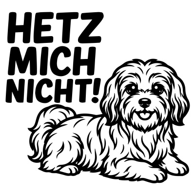 Havaneser Hetz mich nicht! Aufkleber