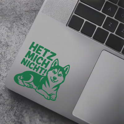 Husky Hetz mich nicht! Aufkleber - Ansicht 7