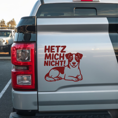Jack Russell Terrier Hetz mich nicht! Aufkleber - Ansicht 2