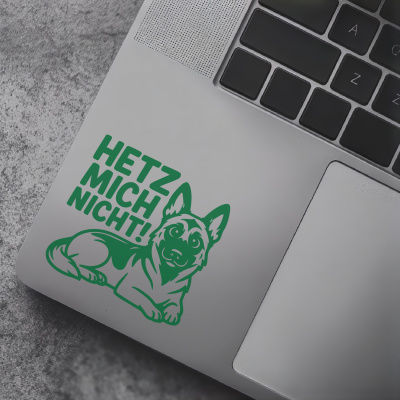 Malinois Hetz mich nicht! Aufkleber - Ansicht 7