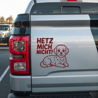 Malteser Hetz mich nicht! Aufkleber - Ansicht 2