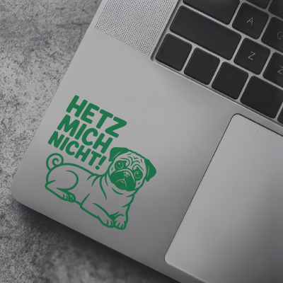 Mops Hetz mich nicht! Aufkleber - Ansicht 7