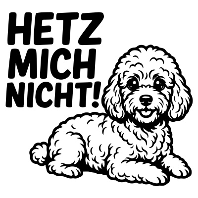 Pudel Hetz mich nicht! Aufkleber