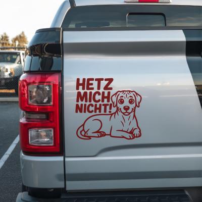 Rhodesian Ridgeback Hetz mich nicht! Aufkleber - Ansicht 2