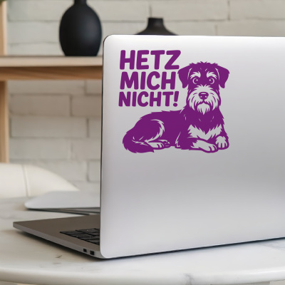 Riesenschnauzer Hetz mich nicht! Aufkleber - Ansicht 5