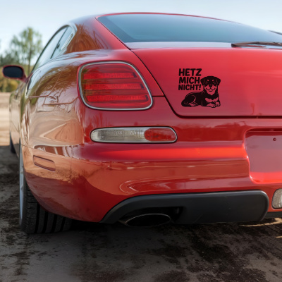 Rottweiler Hetz mich nicht! Aufkleber - Ansicht 4