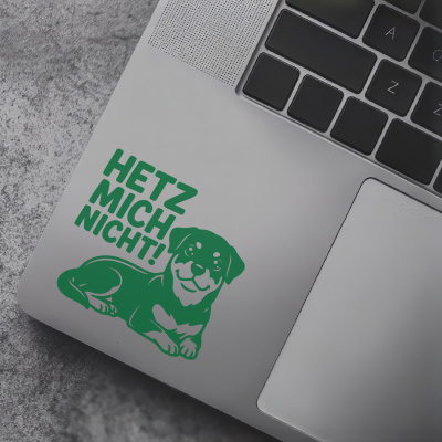 Rottweiler Hetz mich nicht! Aufkleber - Ansicht 7