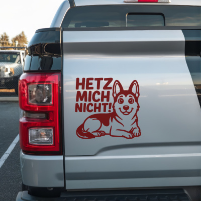Sch�ferhund Hetz mich nicht! Aufkleber - Ansicht 2